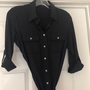 J. McLaughlin xs button front dress with tie waist